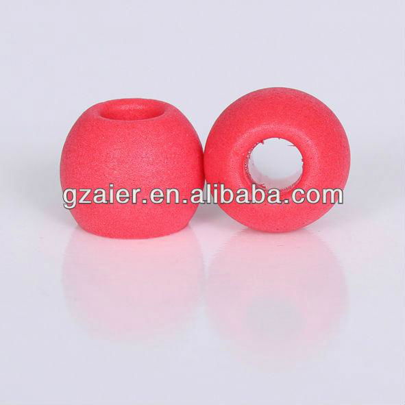 Pressure reduction ball shape slow rebound memory foam earplugs