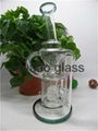 Handmade 8.2 inches clean External circulating water glass bongs  water pipes