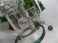 Handmade 8.2 inches clean External circulating water glass bongs  water pipes 2