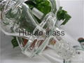 Handmade 8.2 inches clean External circulating water glass bongs  water pipes 5