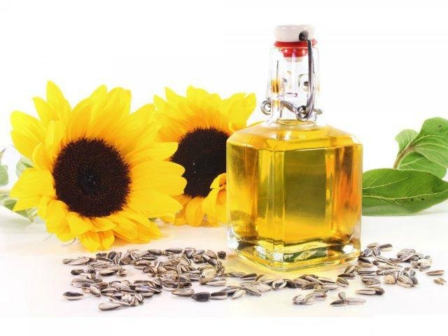 100% pure crude sunflower oil