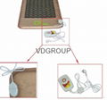 Top quality natual tourmaline mat physial therapy mat heating 2