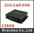 Inexpensive two channel Mobile Car DVR Taxi DVR SD DVR