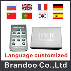 One Channel DVR Top Box Recorder  Support Sixty four GB SD Card