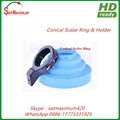 Conical scalar ring with LNB holder