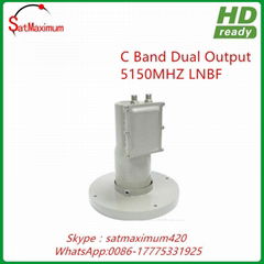 Digital HD C band 5150MHz LNBF Twin