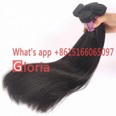 Factory Top Quality Silky Straight Brazilian Virgin Human Hair Weaving 16inch