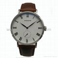 Stainless Steel Real Leather Strap Fashion Watch SMT-1008