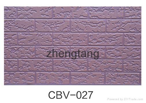 Embossed Facing Decorative Insulated Facade Wall Sandwich Panel 2