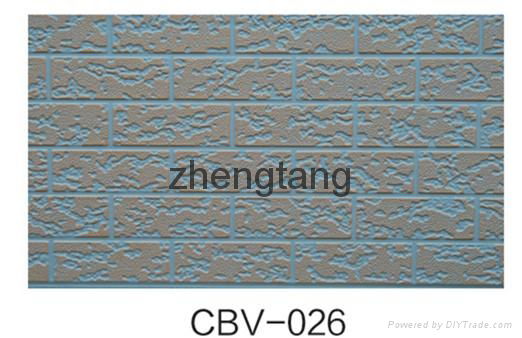 Embossed Facing Decorative Insulated Facade Wall Sandwich Panel 4