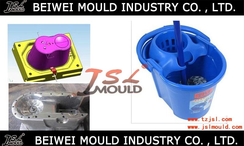Injection Plastic Mop Wringer Bucket Mould Manufacturer Factory 3