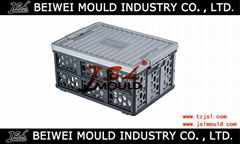 28L collapsible storage crates inject mould