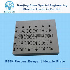 PEEK Porous Reagent Nozzle Plate