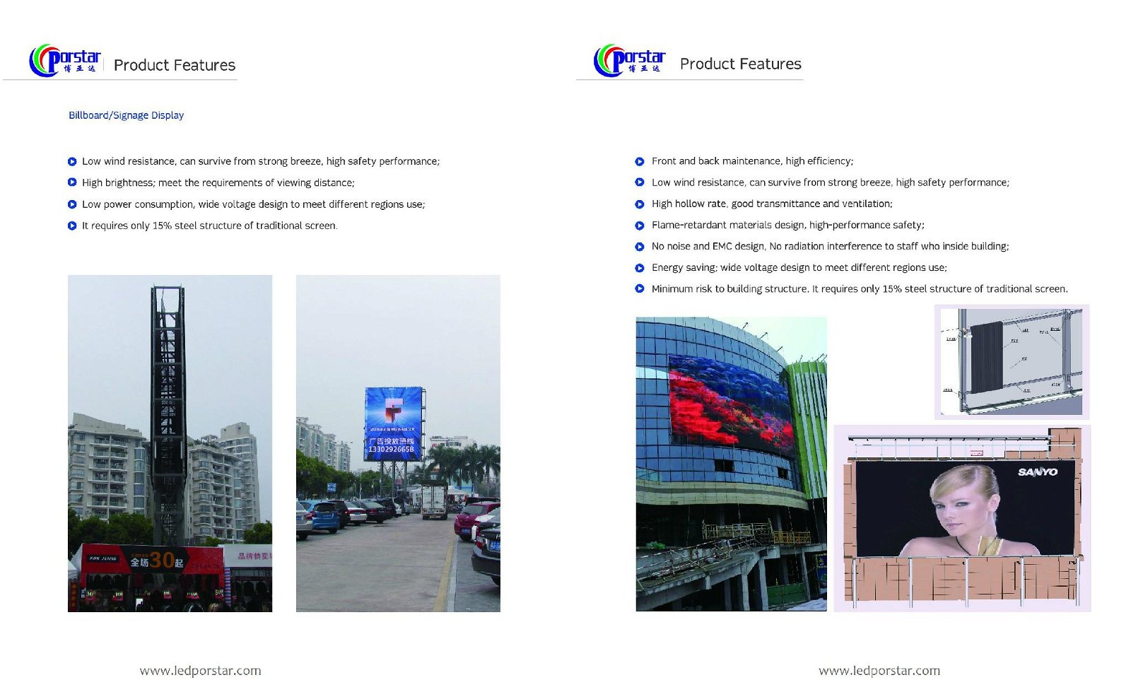 Outdoor Curtain Mesh LED Display 2