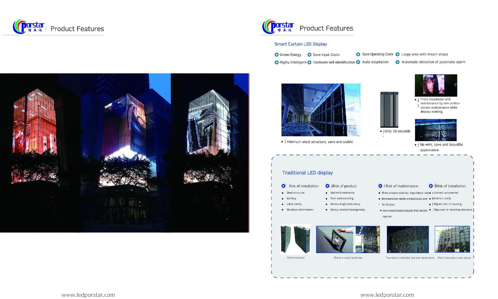 Outdoor Curtain Mesh LED Display 3