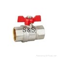 Customized China factory price brass ball valve 3