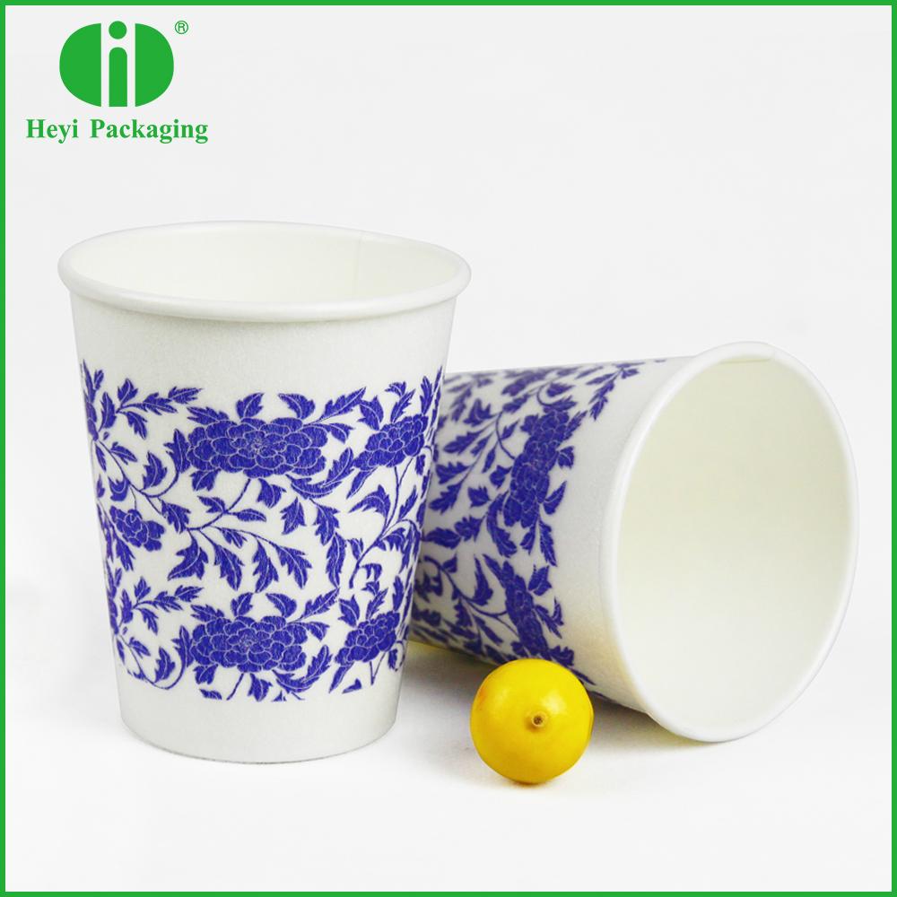 Wood pulp healthy and safe disposable paper cups 9oz heyi (China
