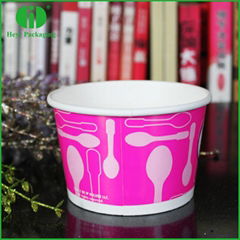 Double PE 260g paper weight ice cream cups