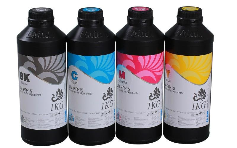 UV Curable ink for Konica 510 1024 25/42/14PL soft media as PVC banner 2