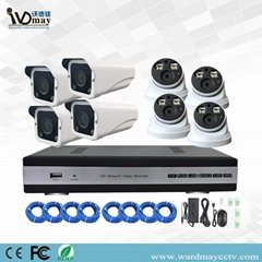 8chs H.265 1080P Full Color in Day & Night POE IP Camera Systems