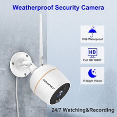 4CH 2.0MP WIFI NVR Kits with 12inch