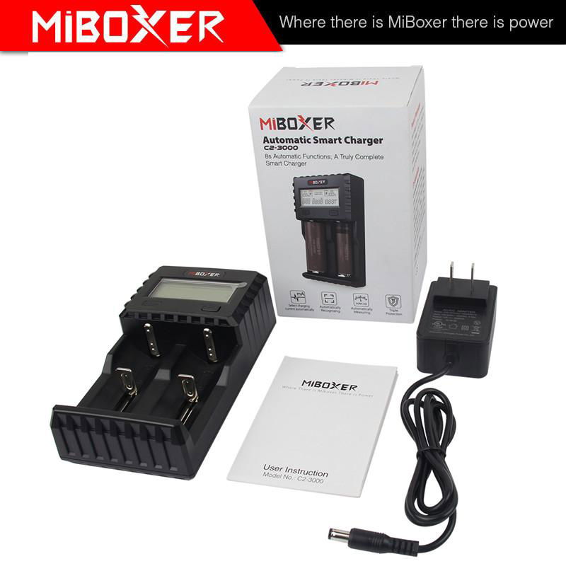 Miboxer C2-3000 2 Bay 1.5A Battery Charger 18650 2