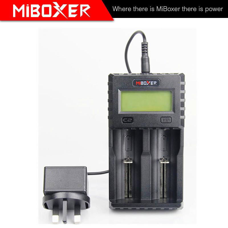 Miboxer C2-3000 2 Bay 1.5A Battery Charger 18650 3