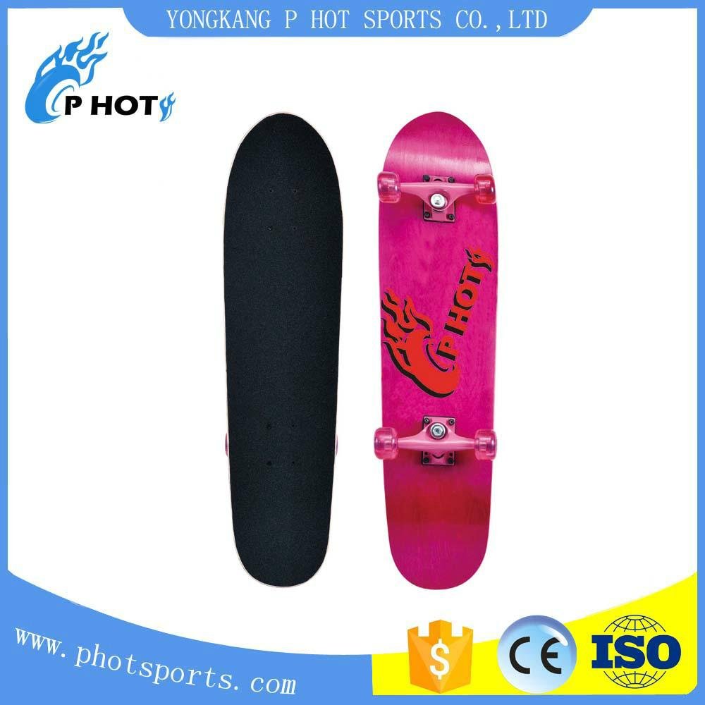 mini longboard double kick skateboard complete 2
