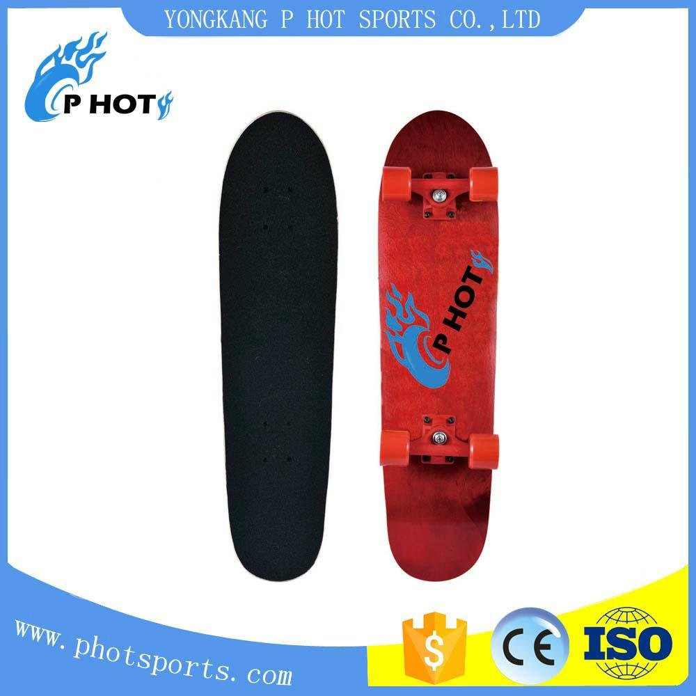 mini longboard double kick skateboard complete 5