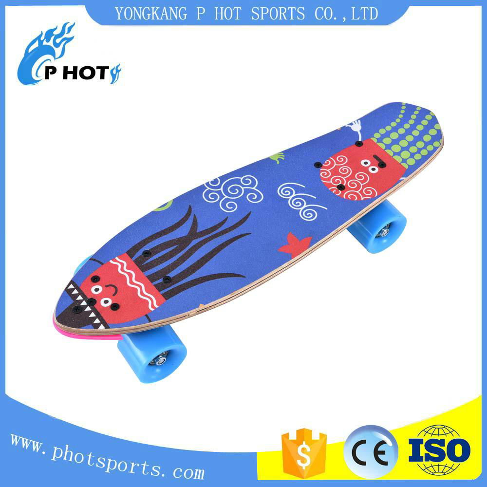 flash wheel skateboard wooden deck scooter 2 in 1 4