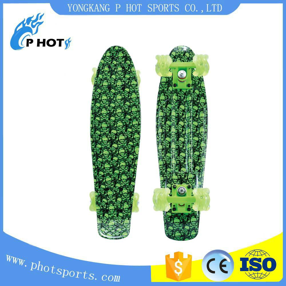 colorful pp board kids toy plastic skateboard for sale