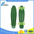 colorful pp board kids toy plastic skateboard for sale