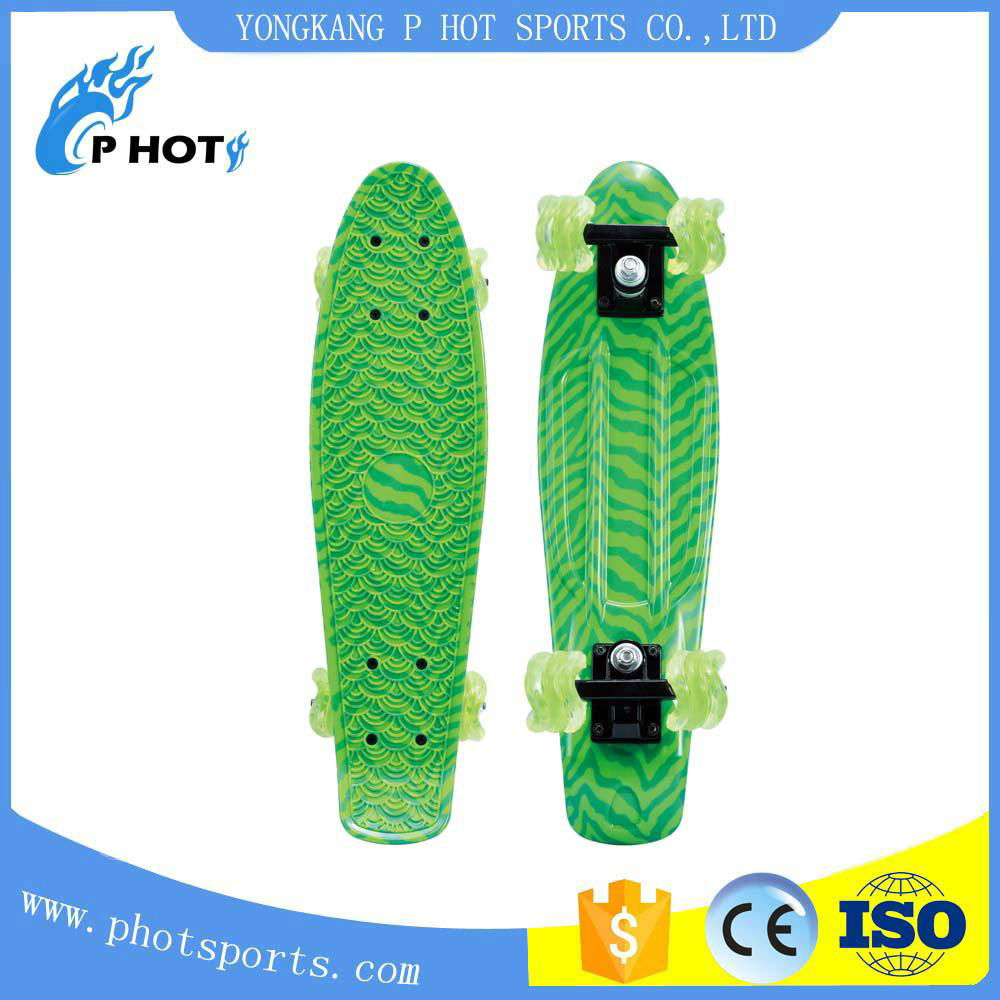 colorful pp board kids toy plastic skateboard for sale 2