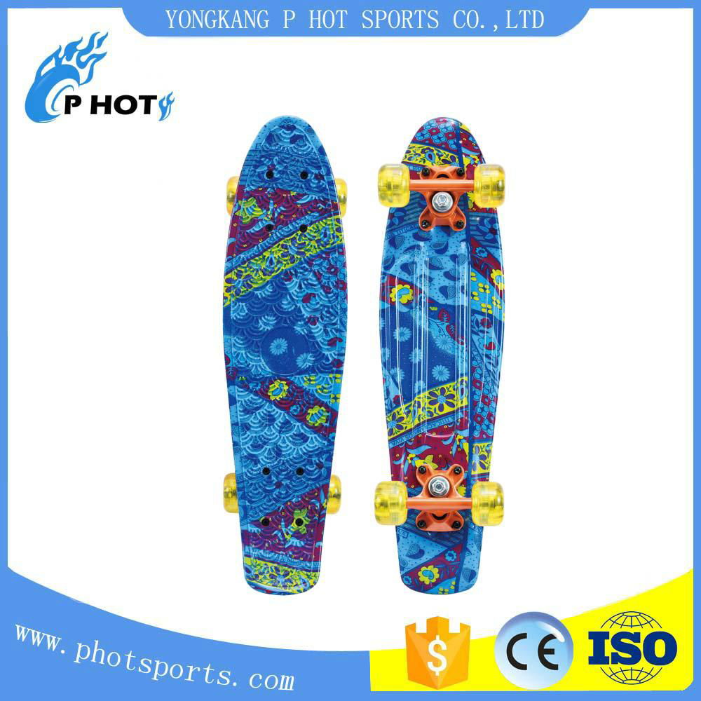 colorful pp board kids toy plastic skateboard for sale 5