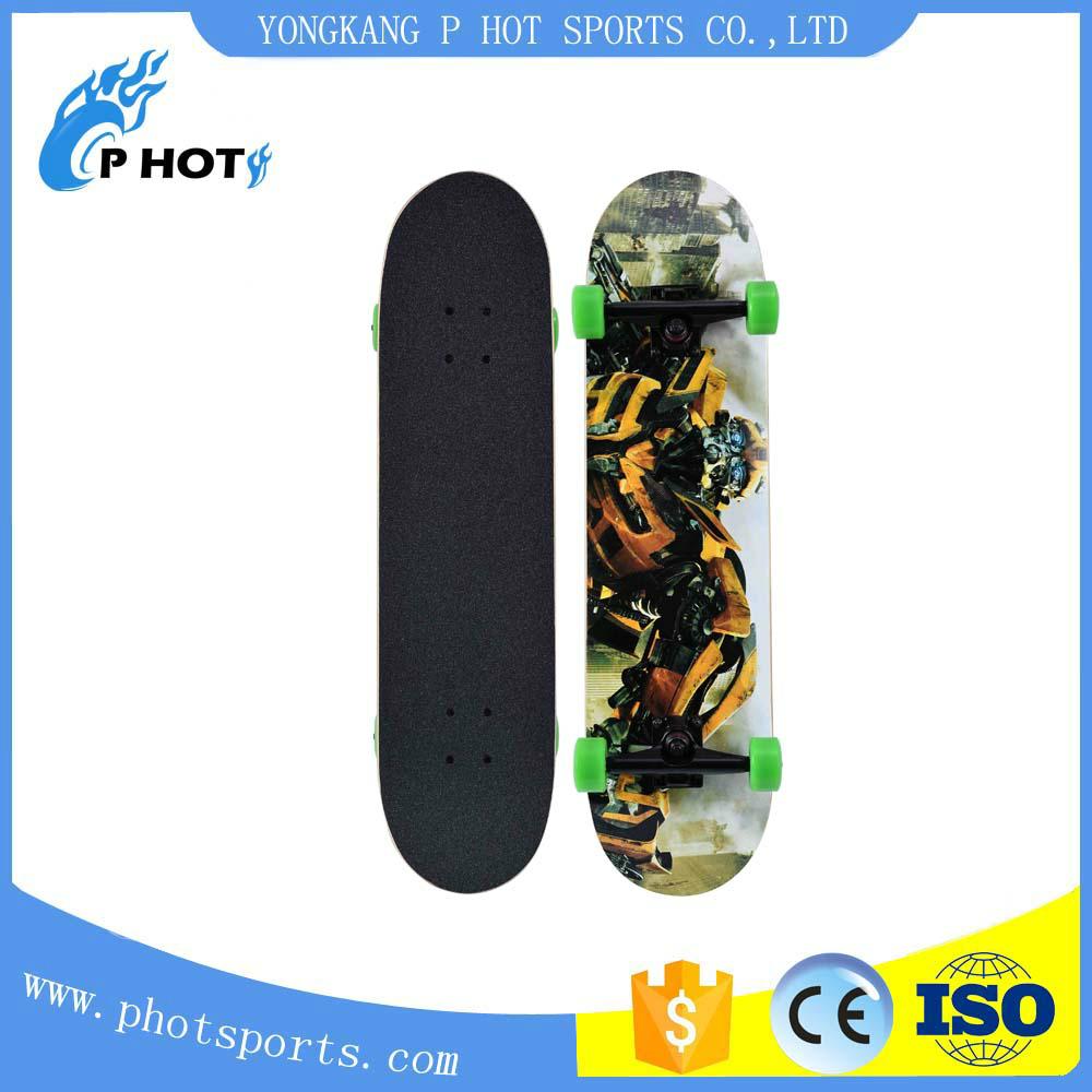 new canadian maple top quality PU wheel kick skateboard