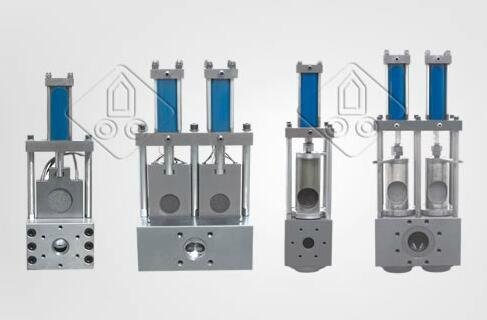 hydraulic screen changer for extrusion granulation pelletizing die