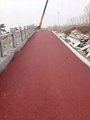 供应广州彩色沥青路面专用铁红色