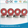 608-RS skateboard truck hardware bearings in skateboard wheels