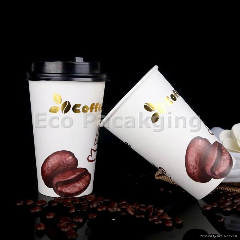 disposable single wall paper cups with lids 4