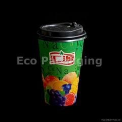 Double PE coated cold drink cup for frozened drink