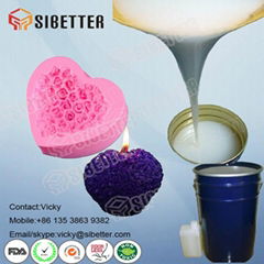 Liquid Silicone with Hardener to Make Silicone Mould for Candles