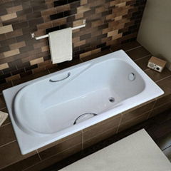 drop-in cast iron bathtub