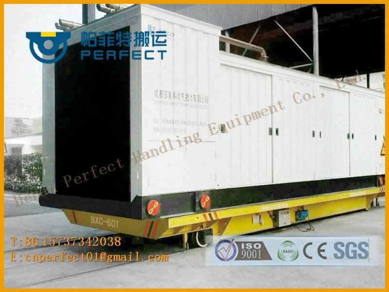 Perfect handling battery electric track flat transport port materials car 4