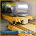 Steel plant electric rail motorised  ferry transfer cart 2