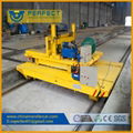 Steel plant electric rail motorised  ferry transfer cart 5