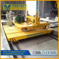 Steel plant electric rail motorised  ferry transfer cart 6