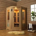Solid wood steam sauna room