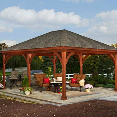 newest style wooden spa gazebo design 3