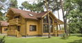 prefab log cabin home modern design wooden villa