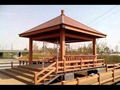 prefabricated fold wooden gazebo design